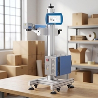 Machine de marquage laser automatique pour l'impression de la date de production sur film plastique, facile à utiliser, 220V, garantie 1 an