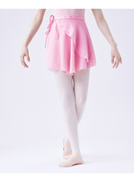 Jupe de danse en mousseline de soie pour femme, style ballet |   Jupe transparente à taille nouée coupe trapèze pour l'entraînement au ballet, la mise en forme corporelle et les spectacles