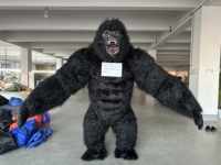Costume de mascotte gorille rose gonflable singe 2.2m 2.6m 3m King Kong personnalisé Anime Cosplay pour déguisement carnaval