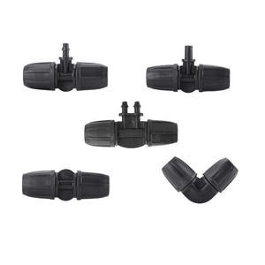 Accessoires de tuyauterie 9/12 8/12 8/11 pour tube d'irrigation goutte à goutte horticole, avec embout de blocage à crochet inversé à bouche plate, diamètre 4/7 - Product Image 5