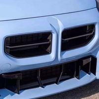 Nouvelle calandre avant et grille de pare-chocs en fibre de carbone noir brillant style CLS pour BMW Série 2 M2 G87 2022 2023 2024 2025