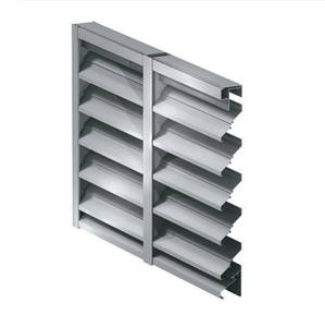 Profilés d'extrusion en aluminium pour persiennes/lames de volets, fenêtres extérieures modernes, pare-soleil horizontal, ventilation - Product Image 1