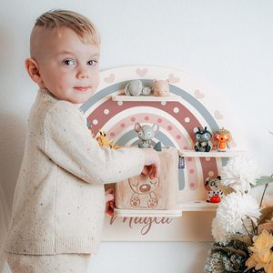 <span class=keywords><strong>Étagère</strong></span> <span class=keywords><strong>murale</strong></span> de salon avec plaque métallique pour figurines Tonie et boîte à musique, support de rangement moderne sculpté pour filles et garçons - Product Image 4