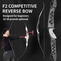 Arc Classique Démontable SPG et Flèche 18-38 Lbs Tir à l'Arc Poignée Métallique Droit Équipement d'Entraînement pour Débutant Adulte Avec Repose-Flèche et Viseur