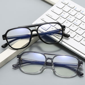眼鏡TR90ダブルブリッジ光学フレームカスタムメガネ読書用 - Product Image 1