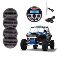 Récepteur multimédia numérique Hasda 12V IP66 étanche, lecteur MP3 Bluetooth, streaming USB, radio AM/FM pour bateaux, voiturettes de golf, VTT, modèles marins H-804