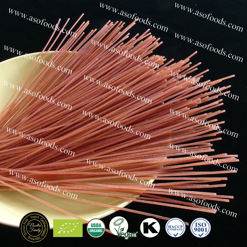 Органическая Фирменная торговая марка oem, красный рис, итальянская паста, спагетти, языковые продукты, китайская безглютеновая веганская еда, мгновенная сухая лапша