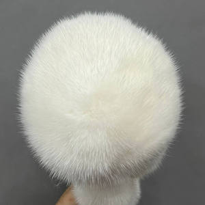 2025 gros hiver chaud doux pleine fourrure cache-oreilles de haute qualité luxe moelleux femmes réel vison fourrure cache-oreilles - Product Image 4