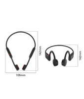 IPX8 crochet étanche sans fil BT5.0 Mp3 stéréo natation course os Conduction écouteur Sport casque