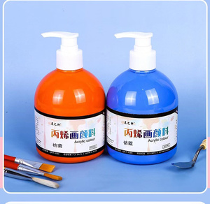 Pinturas acrílicas de gran capacidad, pinturas acrílicas de buena calidad <span class=keywords><strong>para</strong></span> DIY, zapatos, <span class=keywords><strong>ropa</strong></span>, <span class=keywords><strong>pintura</strong></span> de pared de madera, 500 ml, gran oferta - Product Image 5