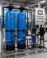 Usine d'eau déminéralisée |   Système de traitement des eaux DM, équipement de filtration DM avec panneau de commande et pompe