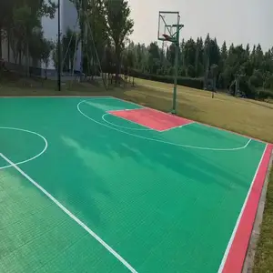 2024 Prachtige Hete Verkoop Tses Materiaal Buiten Anti-Glijbaan Basketbalveld Vloer