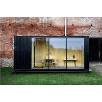 Contenedor de 40 pies de diseño bonito, módulo de montaje rápido, casa prefabricada, taller, casa pequeña sobre ruedas