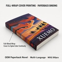 Impresión de Novelas en Papel de Arte Personalizado, Tapa Blanda, Impresión Offset, Laminación Mate, Cubierta Envolvente, a Todo Color, OEM, ODM