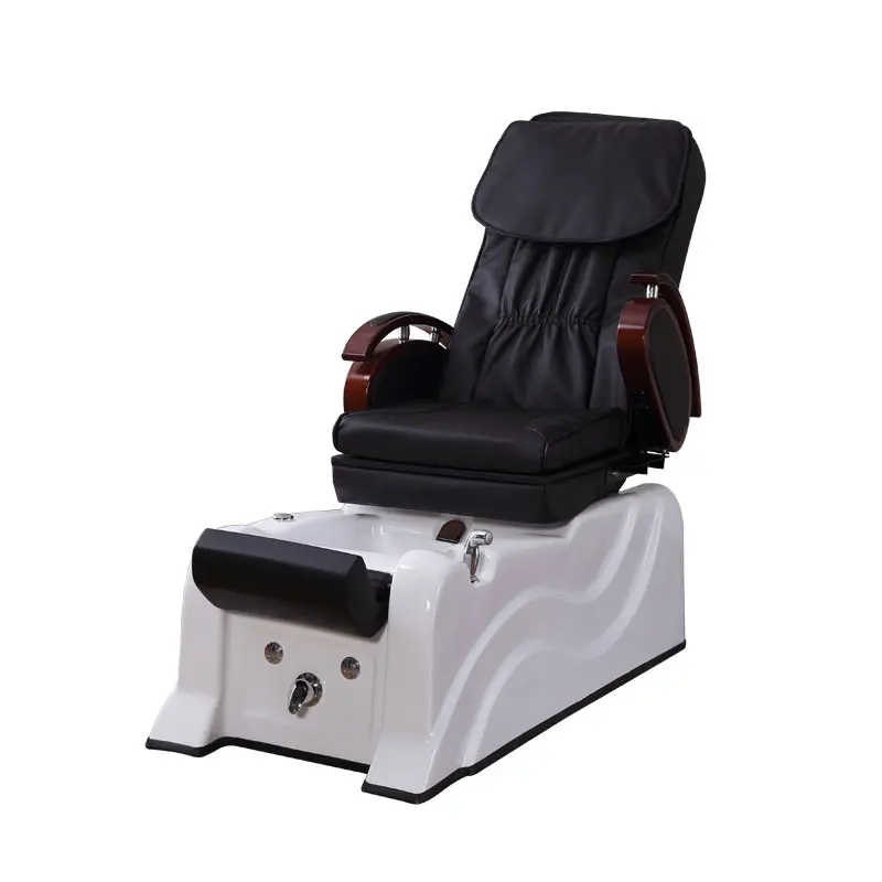 Chaise inclinable de pédicure, appareil de beauté avec ouverture pour le massage des pieds, manucure, spa