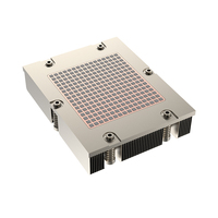 Support SP5/AMD + refroidisseur de processeur multiplateforme 4 caloducs ordinateur fond en cuivre 1U serveur nouveau CPU ventilateur en aluminium bureau