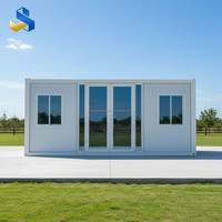 Cabine de Garde Intégrée Moderne et Respirante au Design Personnalisé, Chalet Préfabriqué Conteneur Modulaire, Mini-Conteneur