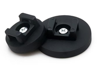 Clips de câble magnétiques D16-D32 Base de montage d'attache de fermeture éclair/support de fil magnétique noir/gestion de pinces de fil de montage d'attaches de câble polyvalentes