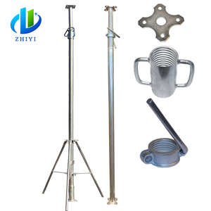 Zhiyi có thể điều chỉnh chiều dài ống kim loại/60 56 48 40 thép Prop/u-ngã ba đầu - Product Image 1