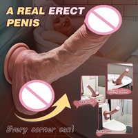OEM Realistischer Ultra-weicher Großer Künstlicher Dildo Sexspielzeug Großer Dildo für Frauen mit Saugnapf Flexibler Dildo