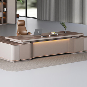 Modern Commerical Office Furniture Luxury Executive CEO Manager Director Boss Office <strong>Table</strong> <strong>Desk</strong> Executive Office <strong>Desk</strong> - Product Image 3