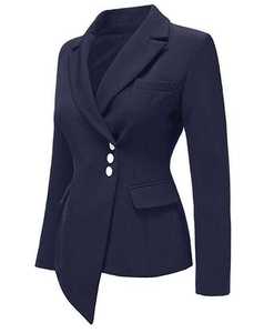 Autunno delle nuove donne di stile a maniche lunghe asimmetrico bavero della giacca sportiva giacca t-shirt maglione della <span class=keywords><strong>camicia</strong></span> - Product Image 5