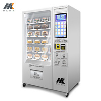 Distributeur automatique de sandwichs froids à 7 étages avec double verre trempé, prix de gros, OEM personnalisé