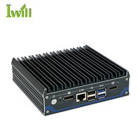 J6412 Quad Core Mini PC Thin Client DDR4 sin ventilador con 4 ranuras para tarjetas LAN SIM disponibles en AU US EU JP tipos de enchufe