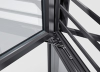 Puertas y ventanas de aluminio personalizadas, ventanas abatibles de vidrio Low E de bajo consumo, ventanas caseras de inclinación y giro de doble acristalamiento