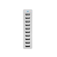 Adaptateur chargeur USB 60W 10 ports 5V 12A le plus vendu avec LED et bouton, mini chargeur USB pour caméra