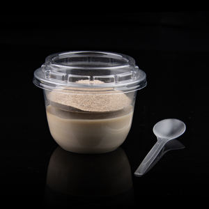 Gobelet jetable en PET <span class=keywords><strong>de</strong></span> 12 oz pour boissons froides avec couvercle - Transparent et épaissi pour yaourt, vodka, soda, lait, thé, café, jus - Product Image 1