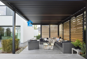 Pergola <span class=keywords><strong>di</strong></span> Lusso Sweet Home in Alluminio per Esterni con Tetto a Lamelle Motorizzato, Tenda Parasole Impermeabile per <span class=keywords><strong>Giardino</strong></span> - Product Image 4