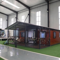 Maison conteneur extensible à double aile, cabine modulaire préfabriquée pliable et mobile, taille personnalisée pour bureau, magasin, camping, résidence