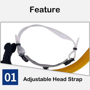 Snorkel Frontal <span class=keywords><strong>con</strong></span> Tapa Seca Equipo de Snorkel Deporte Acuático Sets de Buceo Entrenamiento de Natación Profesional <span class=keywords><strong>Tubo</strong></span> de Respiración de PVC Kits de Natación - Product Image 2