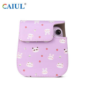 <span class=keywords><strong>Pauli</strong></span> Mini11/9/8/12/CUKY PU Retro Camera Bag Protección digital púrpura para equipos de video y cámara - Product Image 5