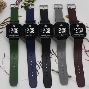 Cross Border Hot Selling IOS Quadrat Touchscreen LED Elektronische Uhr Voice Assistant Kunststoff armband für Schüler der Mittelstufe - Product Image 1