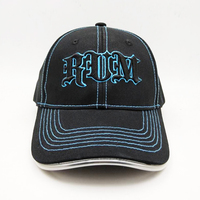 Gorras de Béisbol Suaves de Algodón con Luz LED Intermitente / Gorras Deportivas de 6 Paneles con Visera Curva para Conciertos