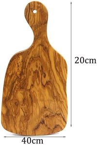 Planche à découper ronde en bois d'olivier italien de 30 cm, écologique et non toxique, pour fromage et pizza, vente en gros d'usine - Product Image 5