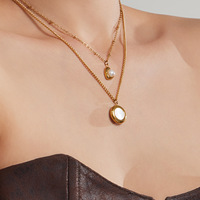 Colliers pendentifs cœur en perles dorées pour femmes, collier à pendentif coquillage épais, bijoux de mode pour mariage et bal de promo, cadeau