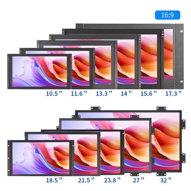 Factory Sale 7-32 Inch Open Frame Monitor VESA Mount Panel Industrial Resistive/Capacitive Touch Screen LCD Monitor Display HD
