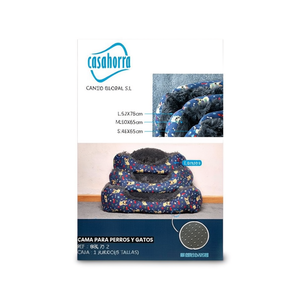 Set di cuccette per animali Casahorra in 3 misure con fondo antiscivolo per cani e gatti - Product Image 2