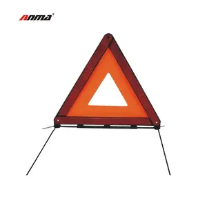 Triângulo de aviso reflexivo para segurança roadside, emergência, idêntico, triângulo de aviso