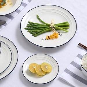 <span class=keywords><strong>Vajilla</strong></span> de Alta Gama para el Hogar, Platos Planos con Diseños de Flores Blancas, Estilo Dubái Abaya, Venta al Por Mayor - Product Image 1