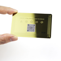 Tarjeta de Membresía Personalizada de Alta Calidad YTS, Tarjeta de Visita de Acero Inoxidable con Impresión Metálica
