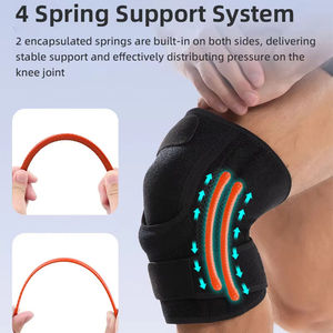 Genouillère de compression personnalisée, confortable, respirante, avec rembourrage en spandex et stabilisateurs latéraux pour la tendinite, l'arthrite, unisexe - Product Image 2