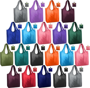 Factory Custom Logo 190t Polyester Eco <b>Bag</b> Ripstop Machine-Washable Grocery Tote <b>Foldable</b> Recyclable Cartoon <b>Shopping</b> <b>Bag</b> MIDDLE - Product Image 5