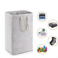 Panier à linge pliable 80L avec poignées renforcées, design autoportant et étanche – Offre Spéciale