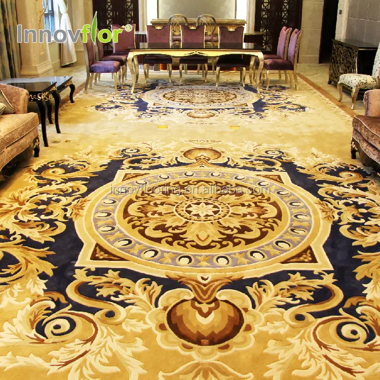 Grand Tapis Alami Oriental De Salon Tuang Rumah Hotel Ruang Tamu Buatan Tangan Wol Sutra Murni Karpet Area Bulu Hewan Peliharaan Karpet untuk Dijual