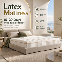 Matelas en latex orthopédique de luxe, taille King, 200x200, respirant, confortable, pour hôtel, maison, chambre à coucher, OEM