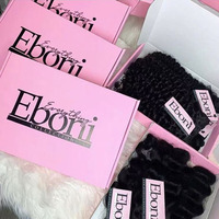 Boîtes à Perruques Pliables Rose Personnalisées avec Logo, Emballage de Mèches de Cheveux en Gros, Boîte d'Expédition par Courrier Violette